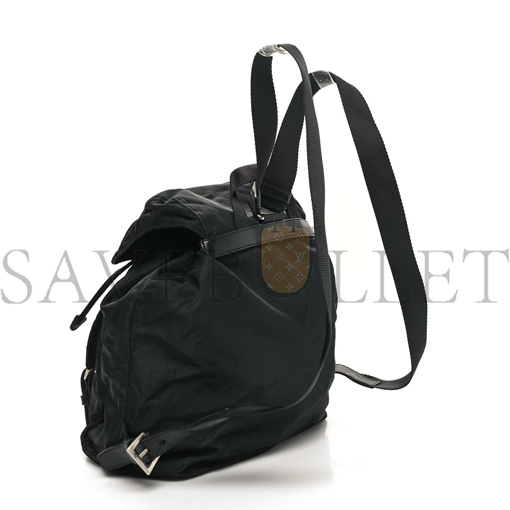 PRADA NYLON VELA MEDIUM BACKPACK BLACK (30*30*14cm)