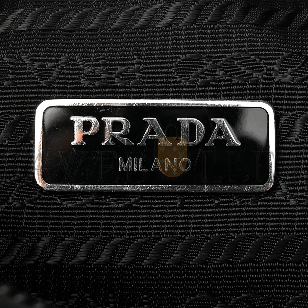 PRADA TESSUTO NYLON MINI RE-EDITION 2000 BAG BLACK (22*16*6cm)