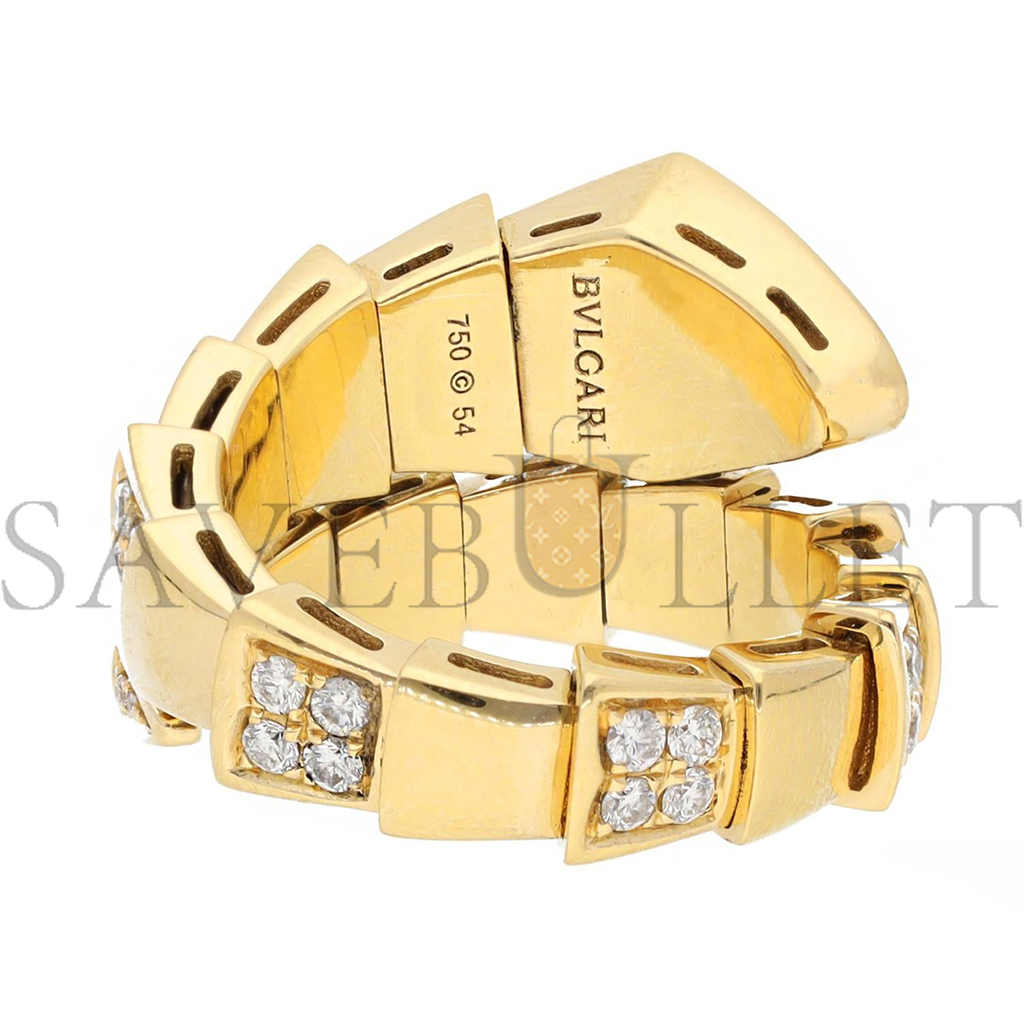 BVLGARI SERPENTI ONE COIL VIPER RING 388010