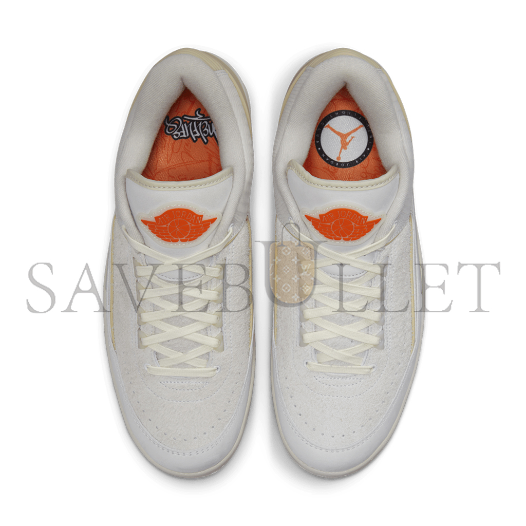 NIKE AIR JORDAN 2 RETRO LOW SP WHITE LIGHT BONE MANDARIN DV7128-110