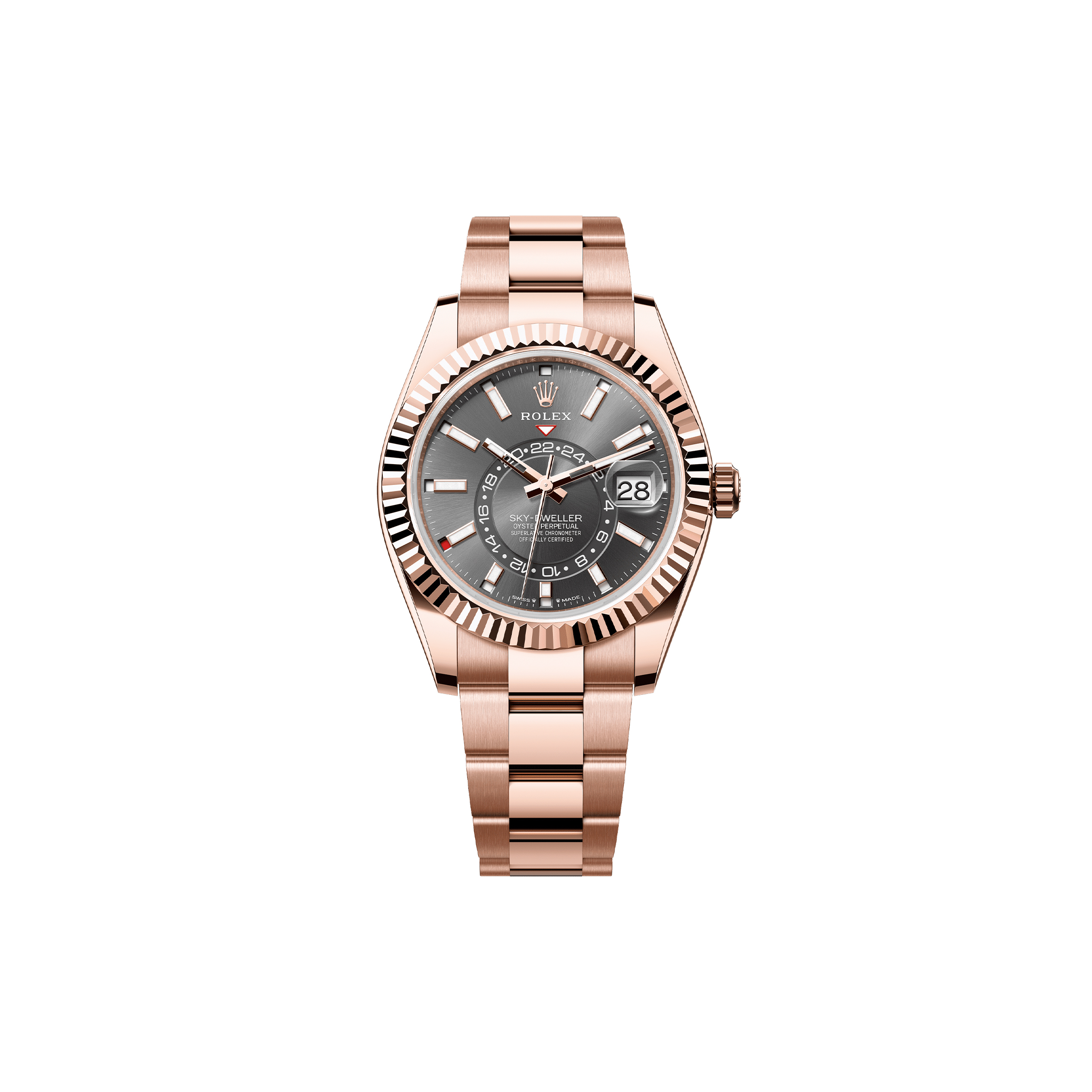 ROLEX SKY-DWELLER OYSTER, 42 MM, EVEROSE GOLD WATCH 336935