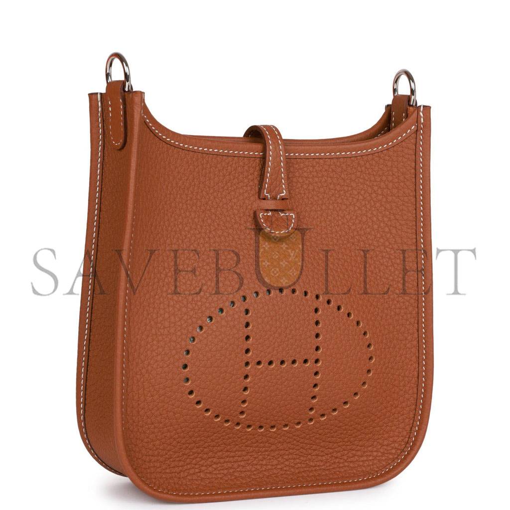 HERMES EVELYNE TPM GOLD CLEMENCE PALLADIUM HARDWARE (17cm)