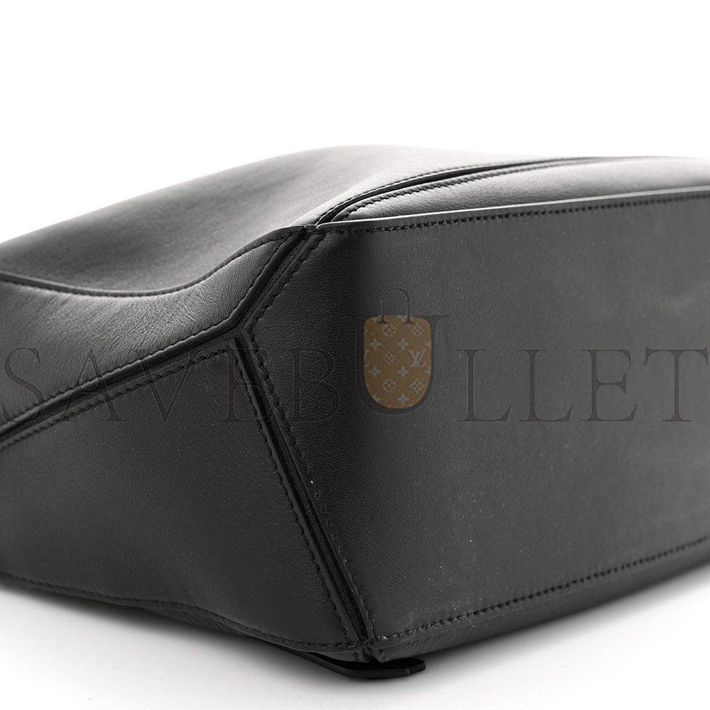 LOEWE CALFSKIN SMALL PUZZLE BAG BLACK (24*16.5*10.5cm)