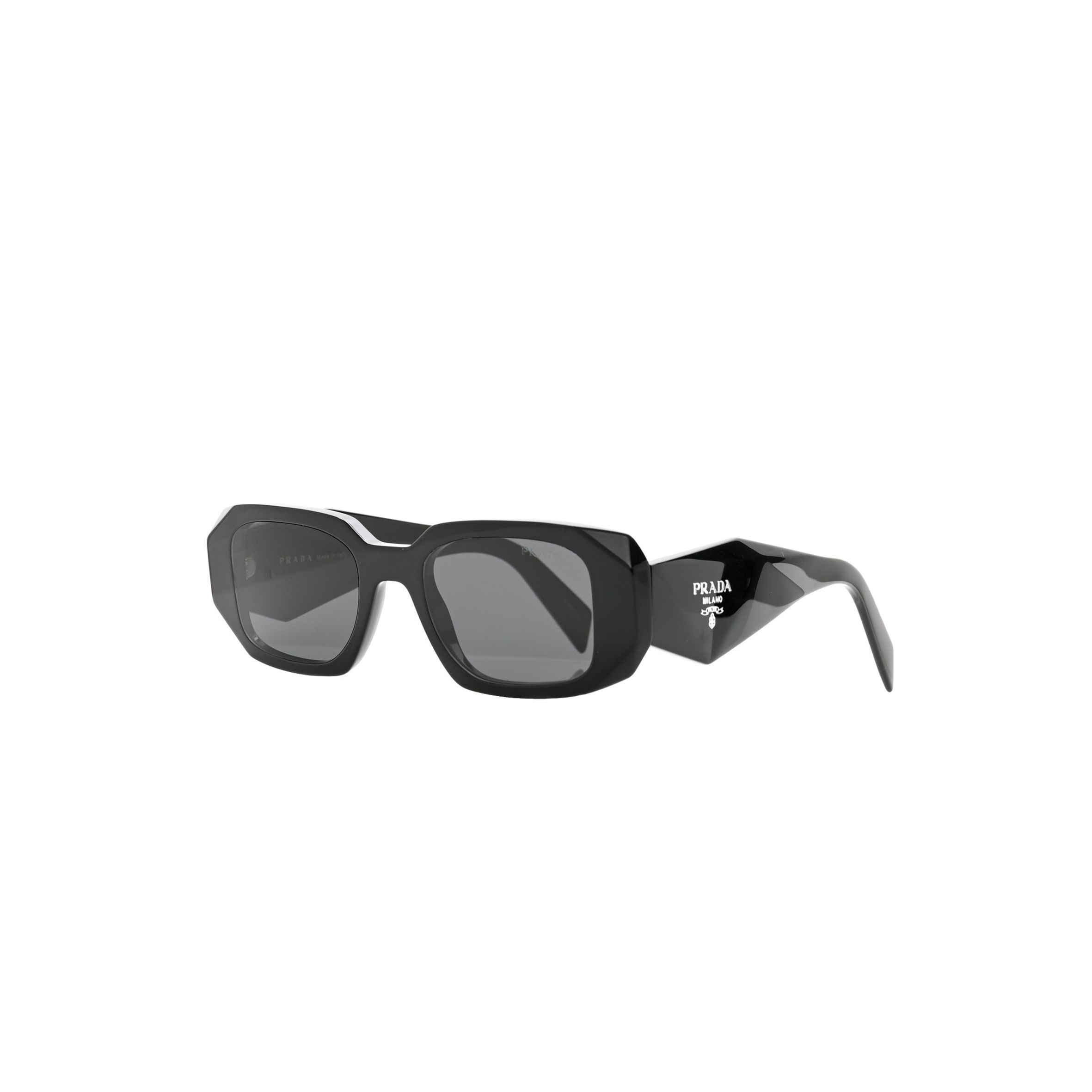 PRADA ACETATE SYMBOLE SUNGLASSES SPR 17W BLACK