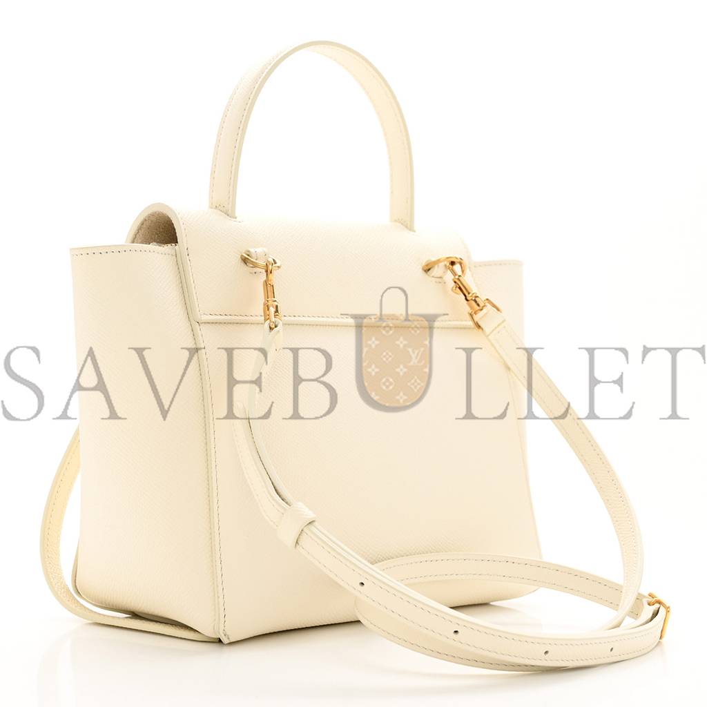 CELINE GRAINED CALFSKIN NANO BELT BAG WHITE  (15*14*8cm)